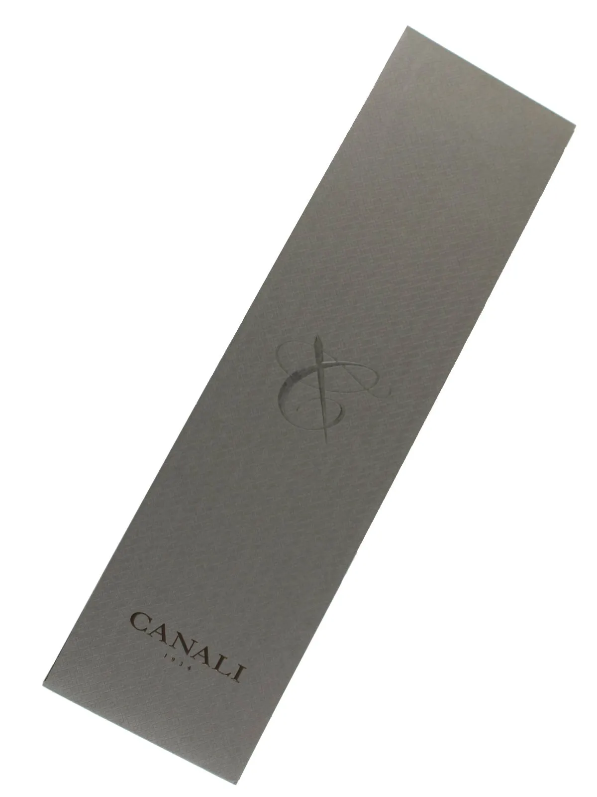 Canali Silk Tie Dark Blue Silver Micro Pattern SALE