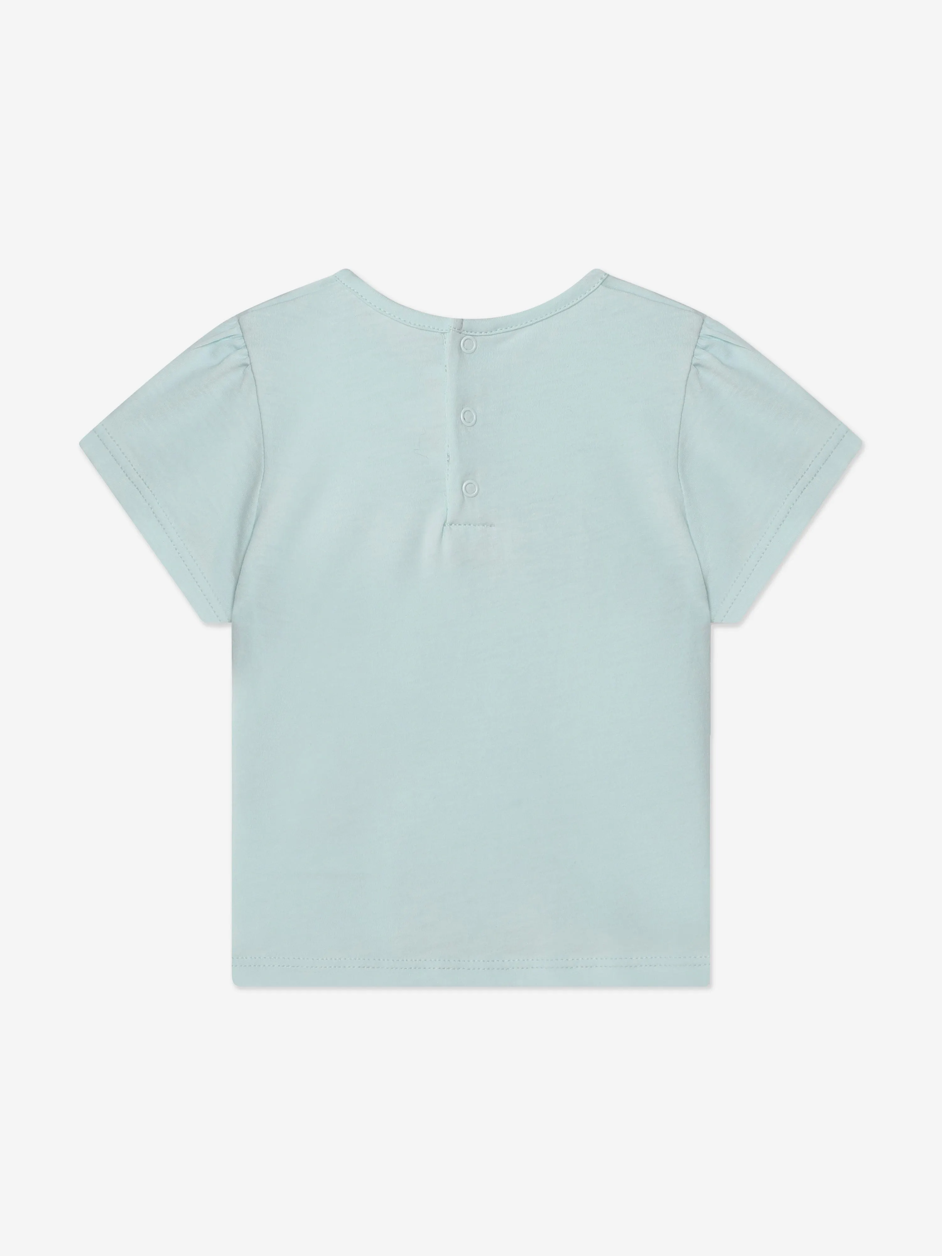 Chloé Baby Girls Logo T-Shirt in Blue