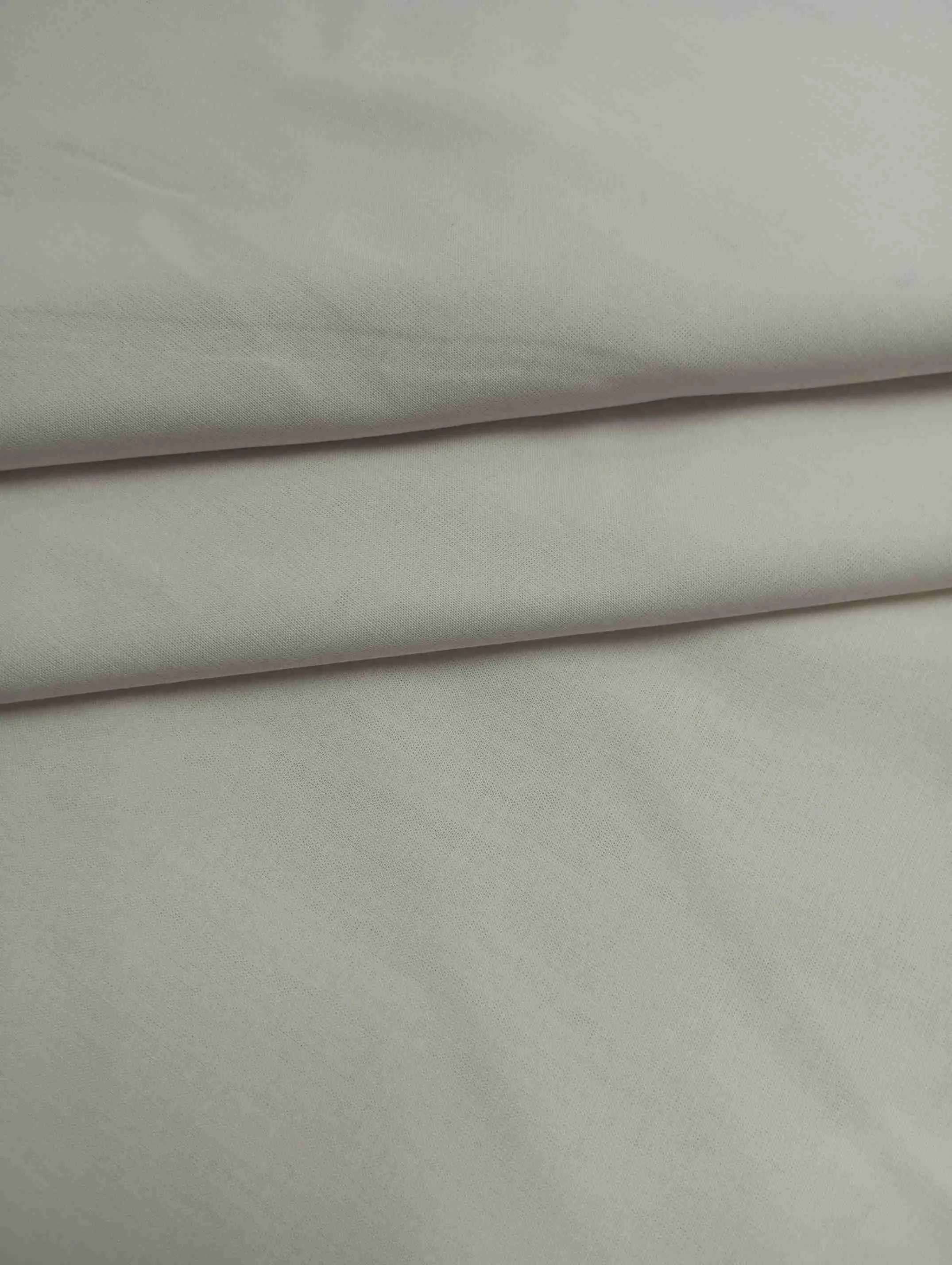 Cream Yarn Dyed Cotton Chambray Plain Fabric