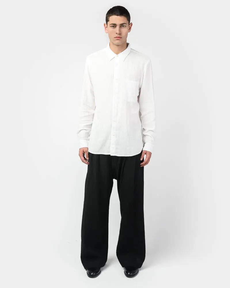 French Seam Double Gauze in White