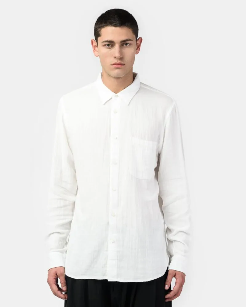French Seam Double Gauze in White