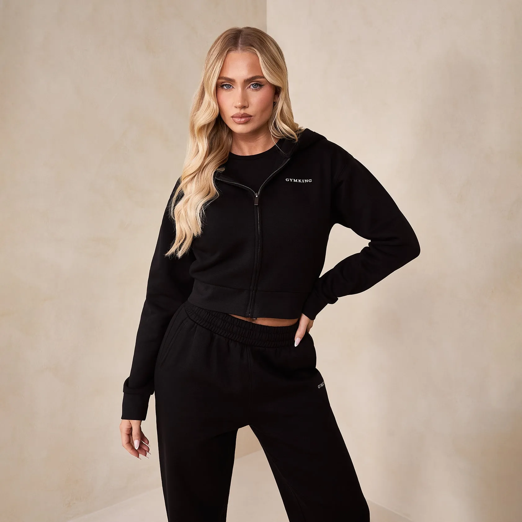 Gym King 365 FZ Hood - Black