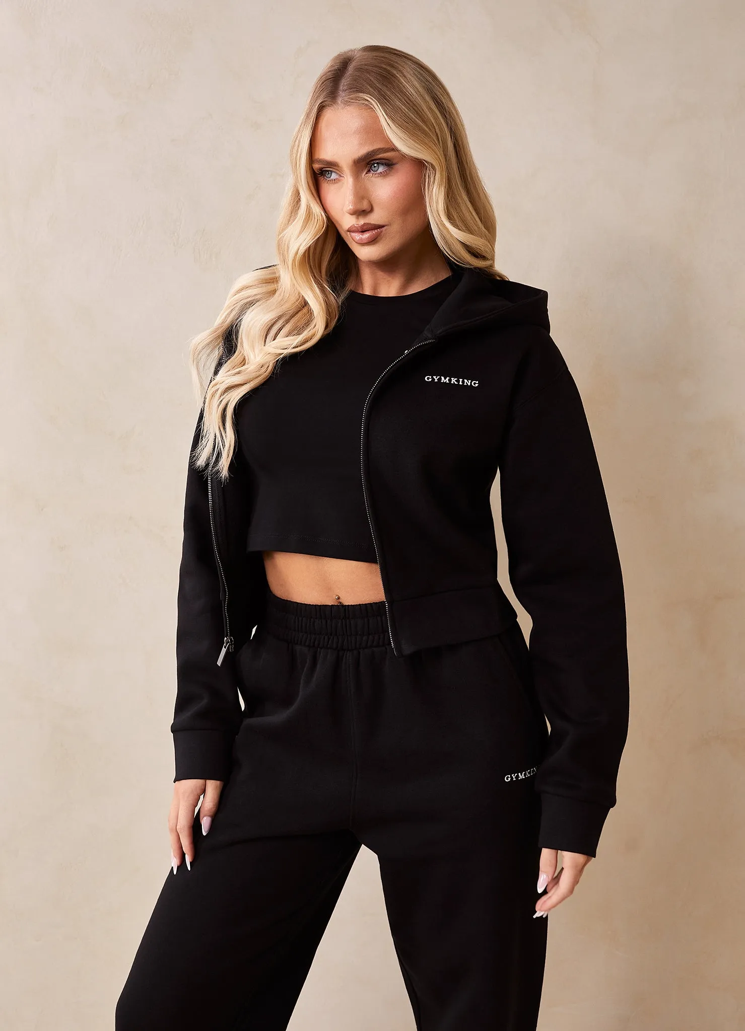 Gym King 365 FZ Hood - Black