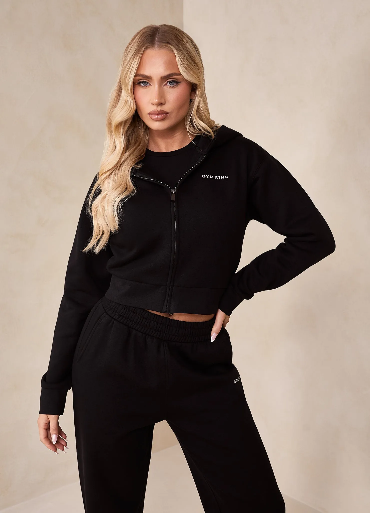 Gym King 365 FZ Hood - Black