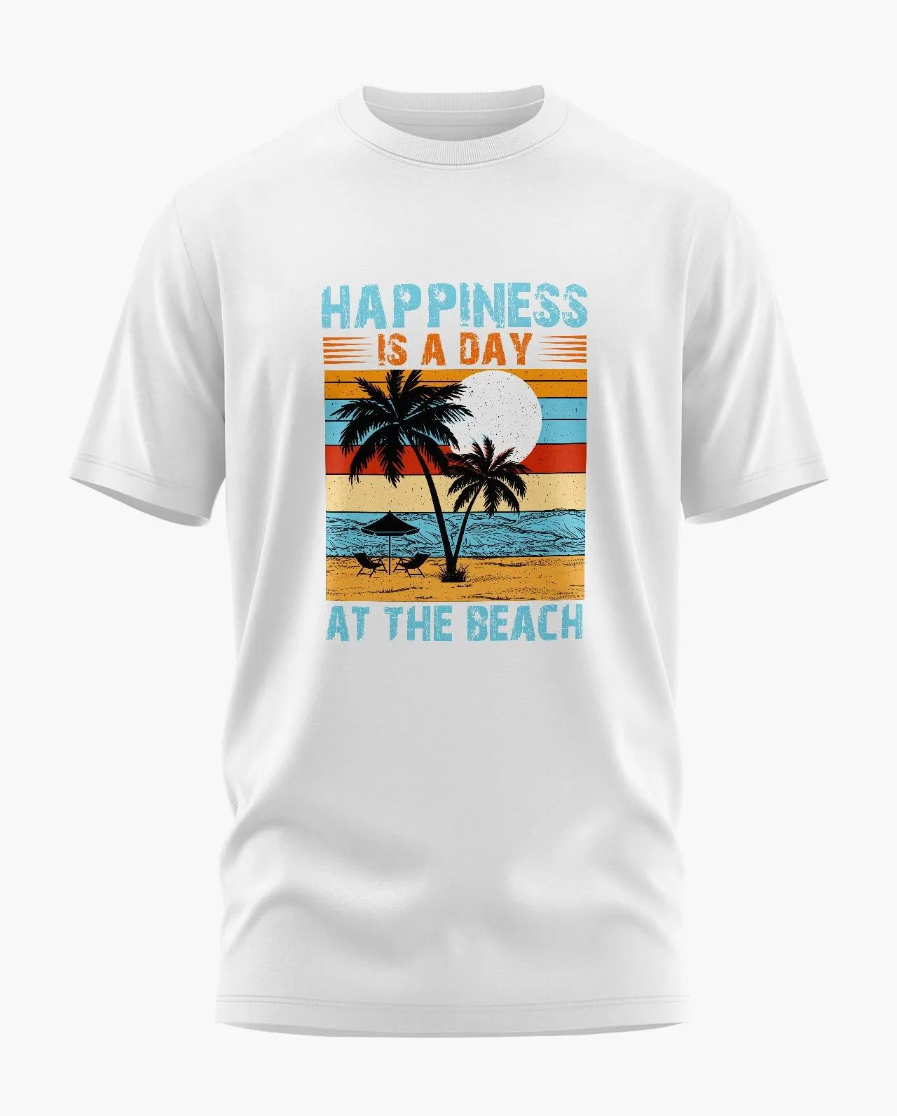 Happiness at Beach Signature LuxeSoft Cotton T-Shirt