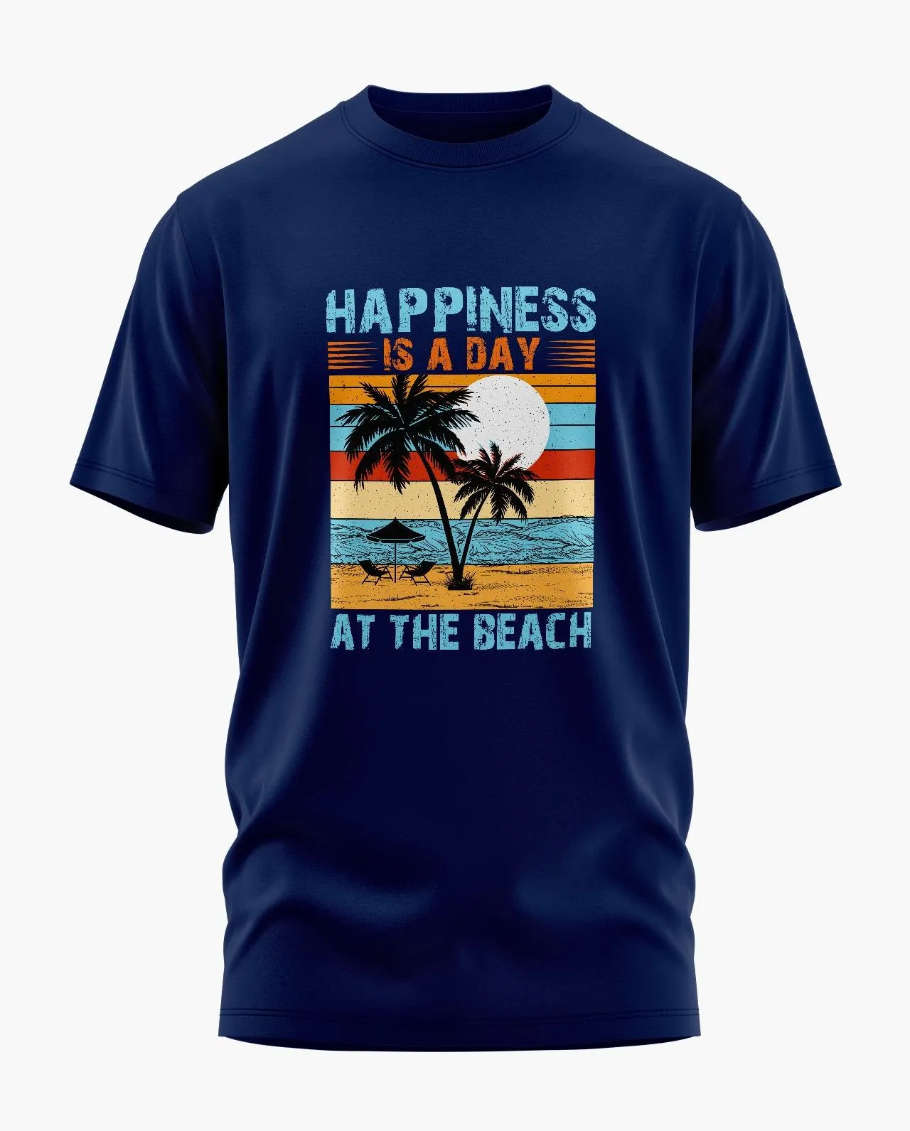 Happiness at Beach Signature LuxeSoft Cotton T-Shirt