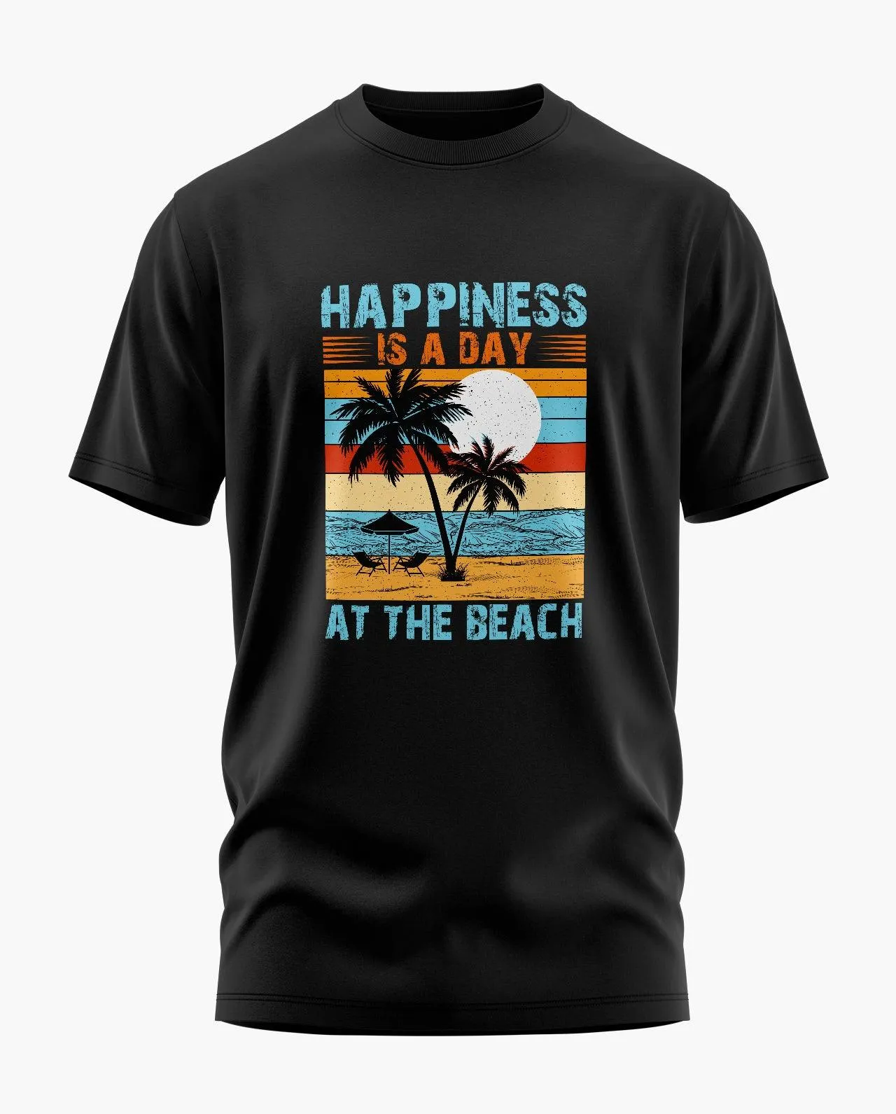Happiness at Beach Signature LuxeSoft Cotton T-Shirt