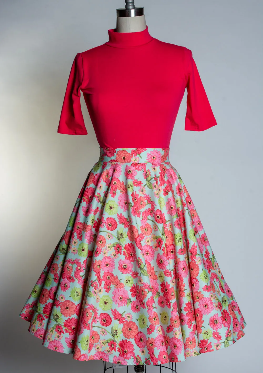 Haute Circle Skirt - Aqua Zinnia *sale