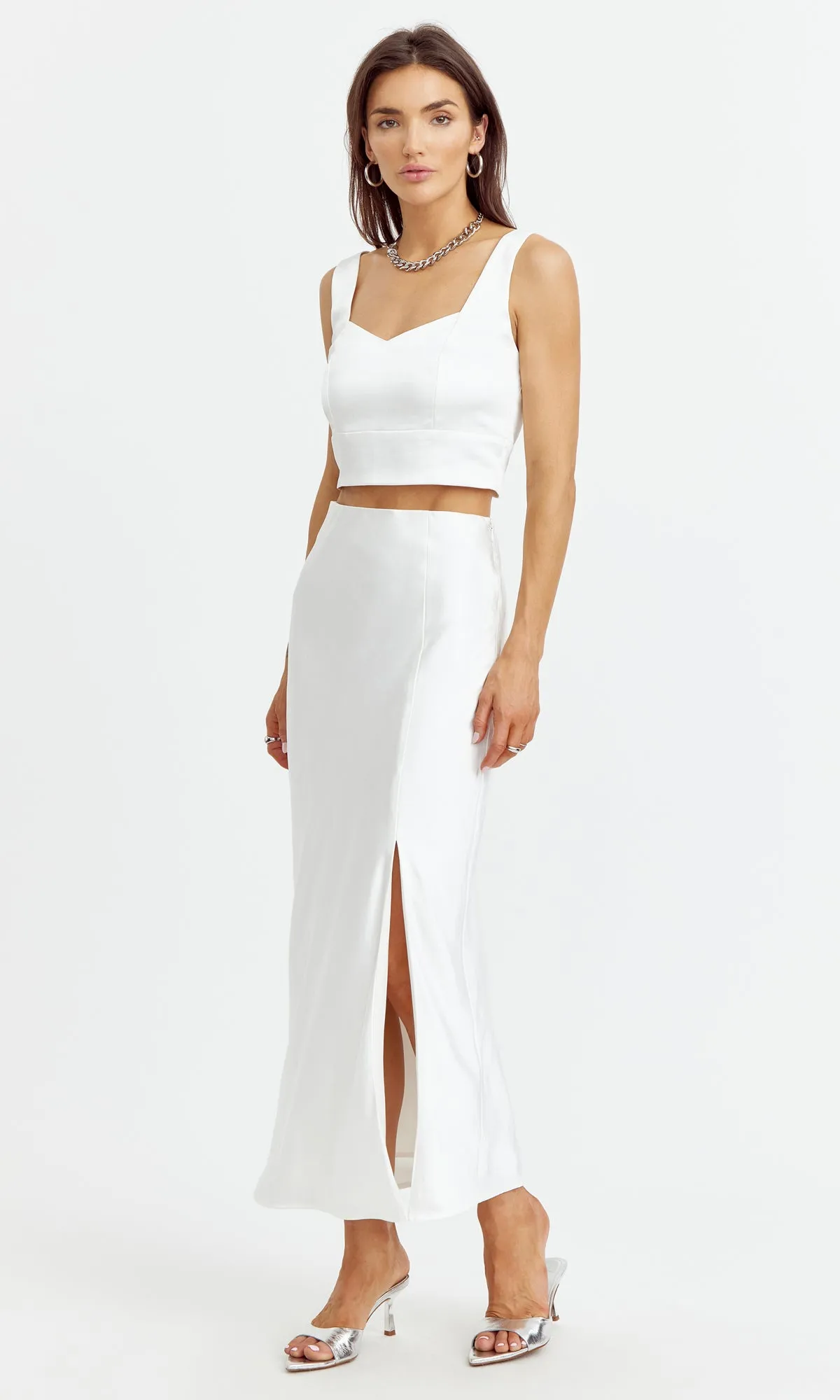 HAYEK MAXI SKIRT - OFF WHITE