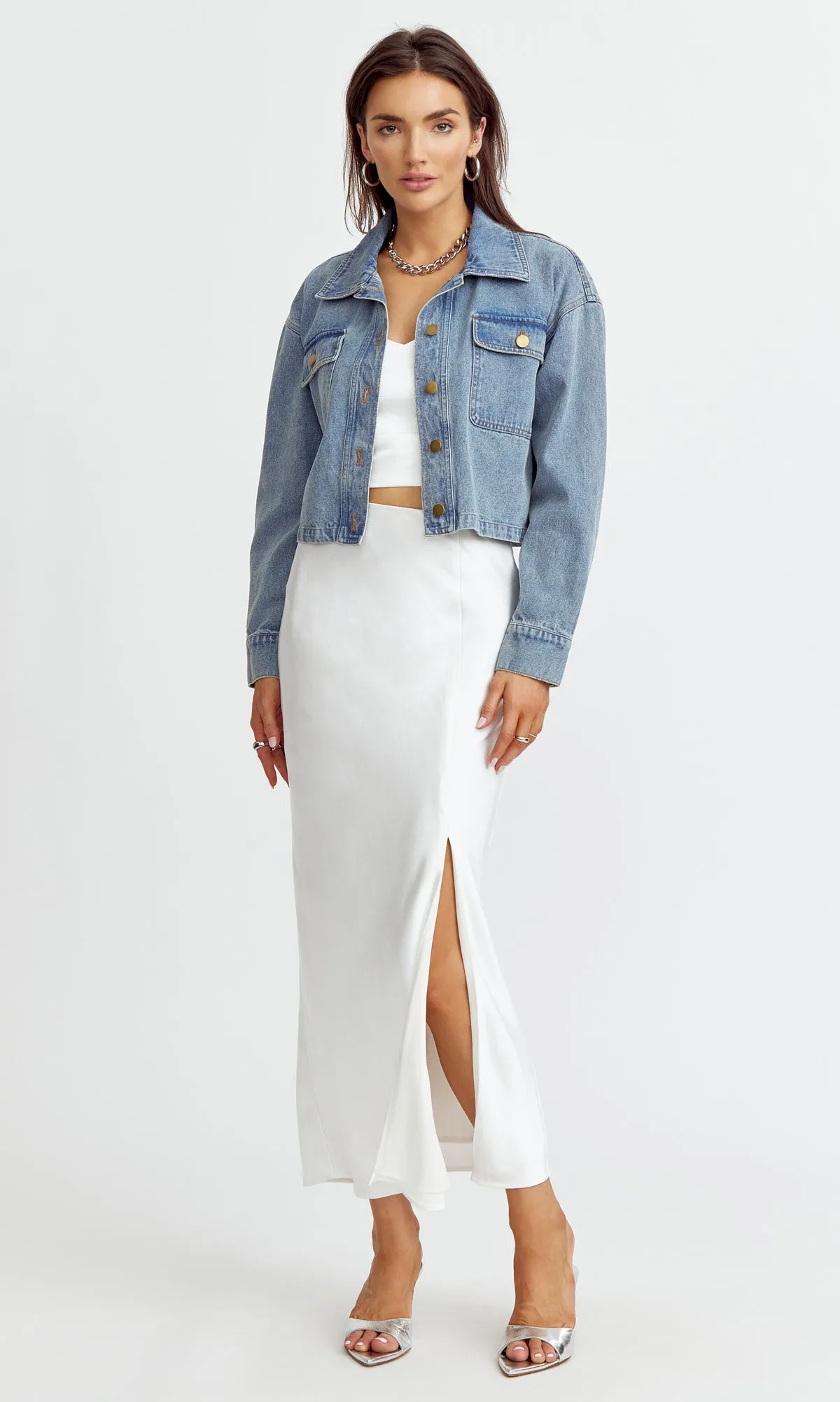 HAYEK MAXI SKIRT - OFF WHITE