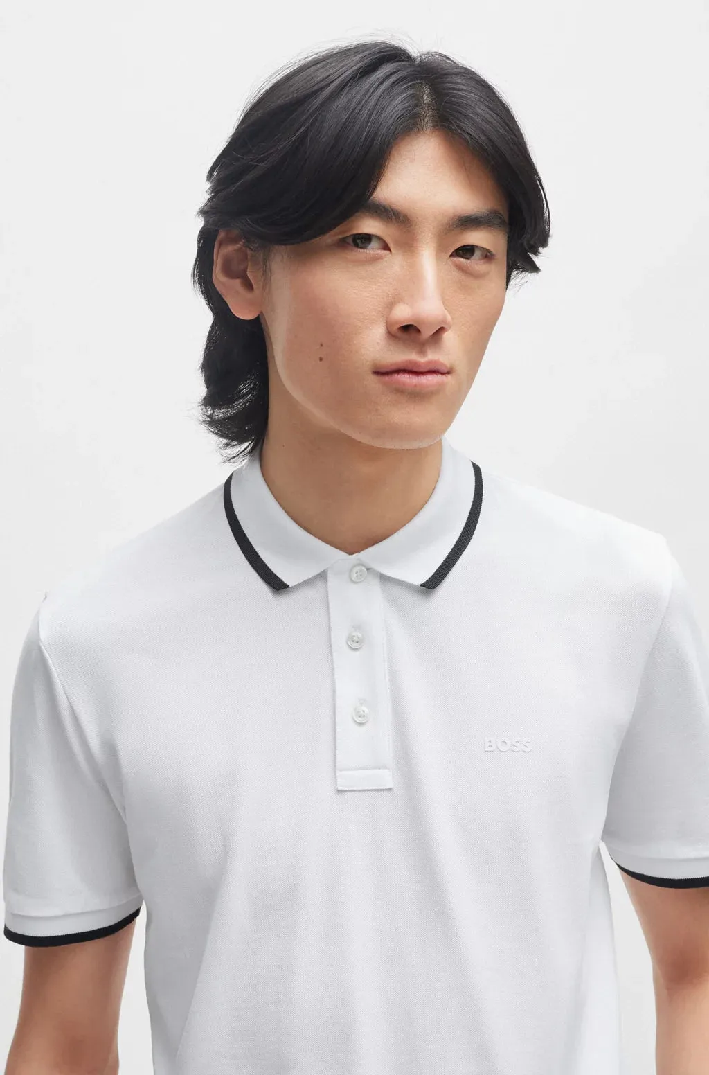Hugo Boss White Polo Shirt
