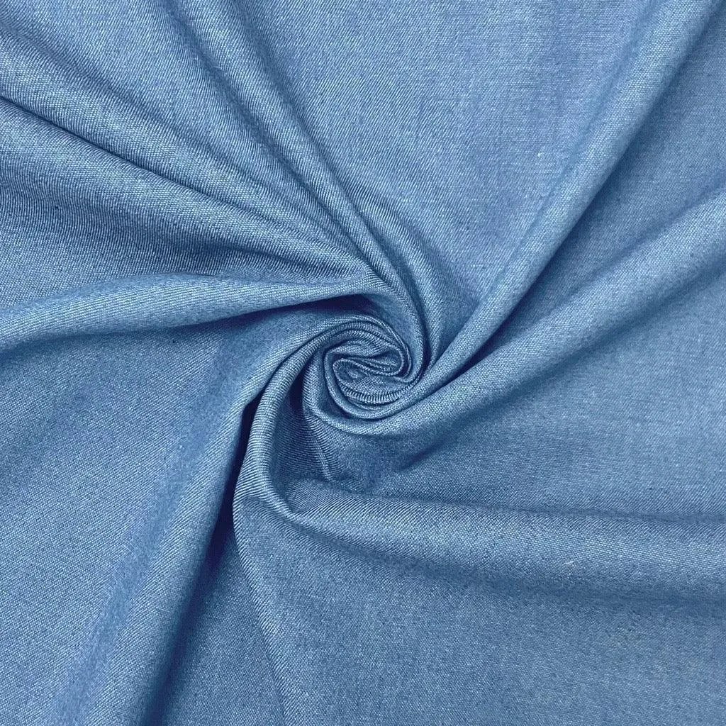 Lightweight 4oz Washed Denim Fabric