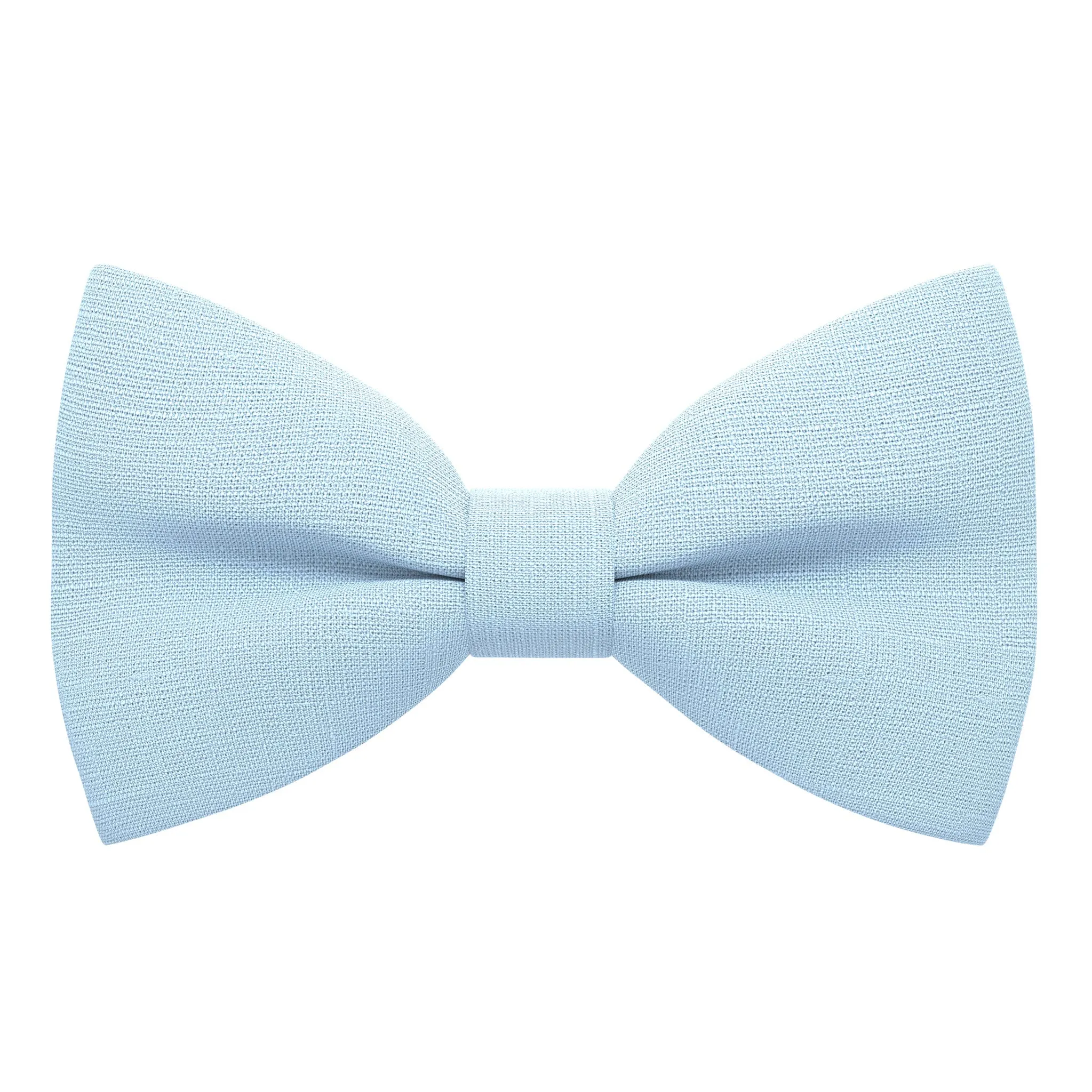 Linen Pastel Blue Bow Tie