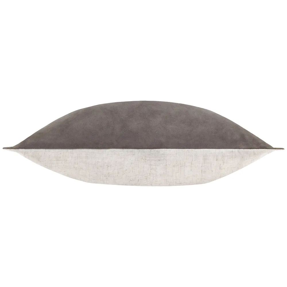 Merton Rectangular Velvet Cushion Taupe