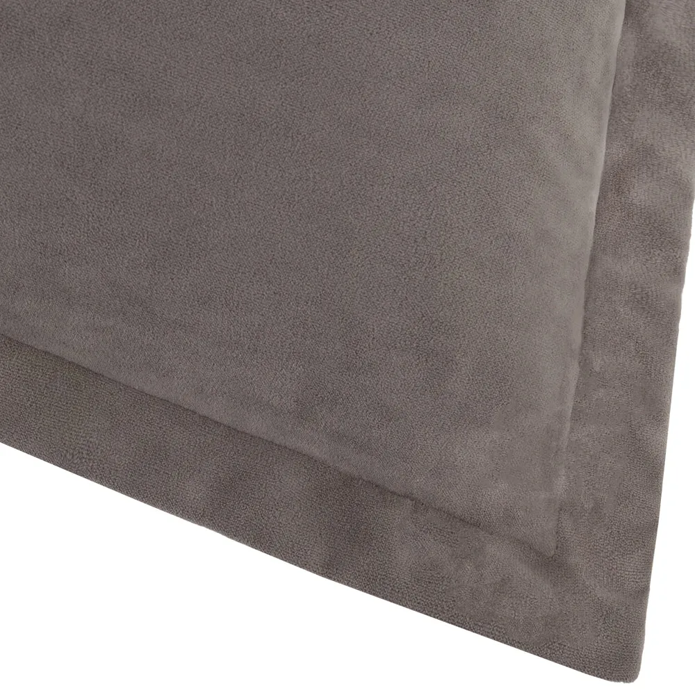Merton Square Velvet Cushion Taupe