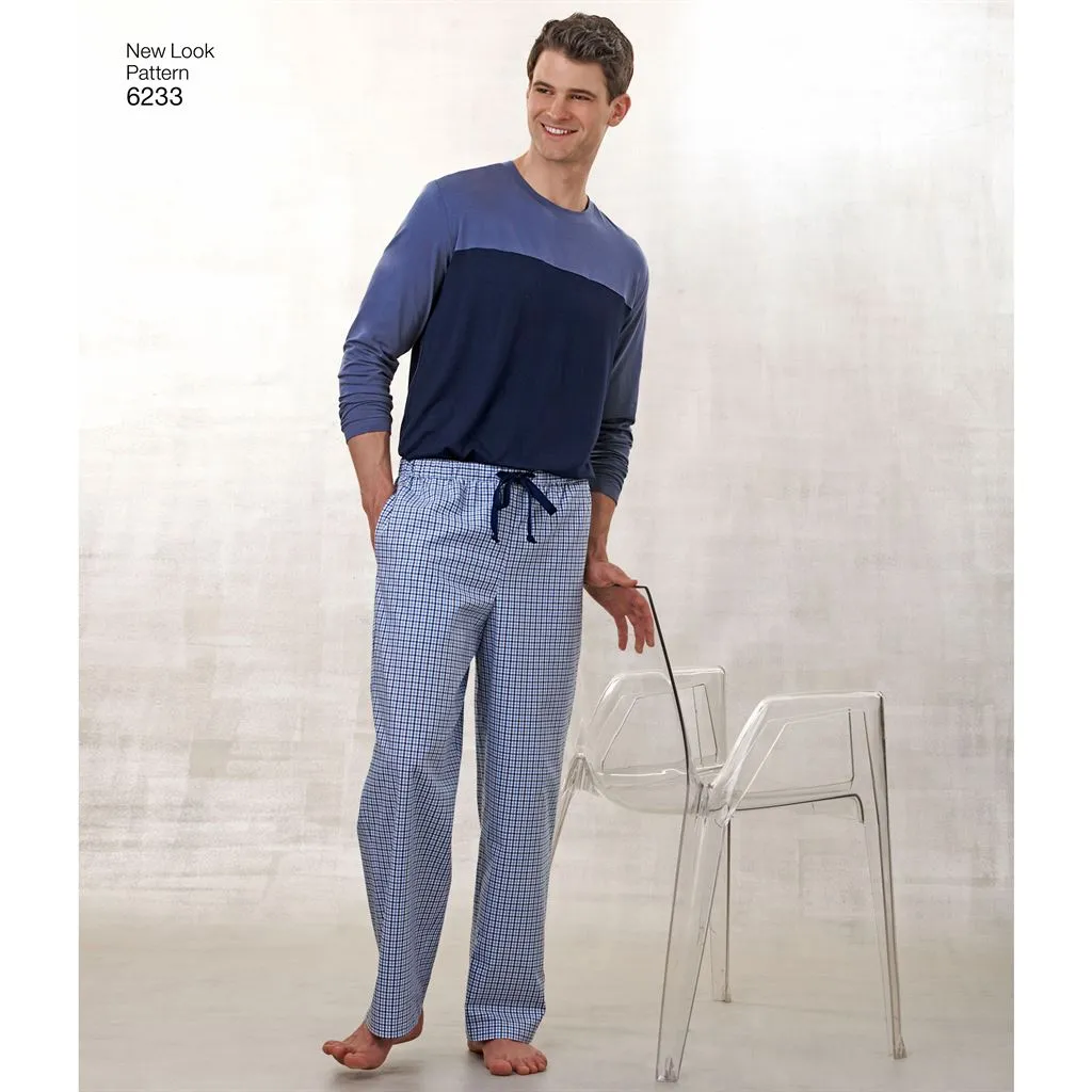 New Look Pattern 6233 Unisex Pants, Robe and Knit Tops