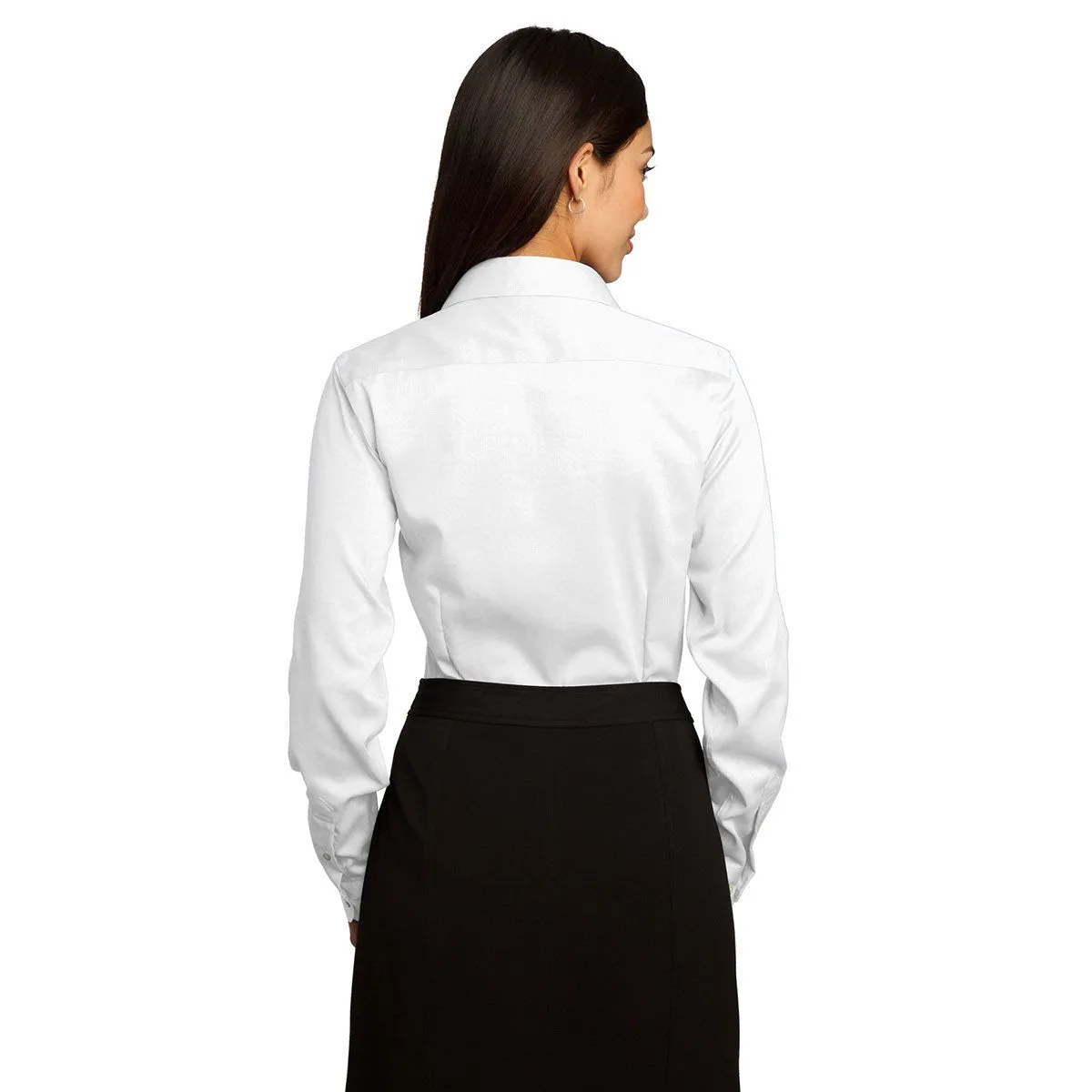 Red House Women's White Non-Iron Pinpoint Oxford Shirt