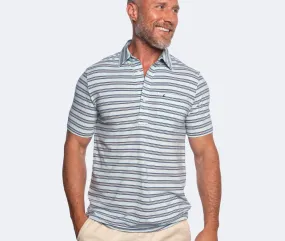 Top-Shelf Players Shirt - Waylon Stripe - Light Blue