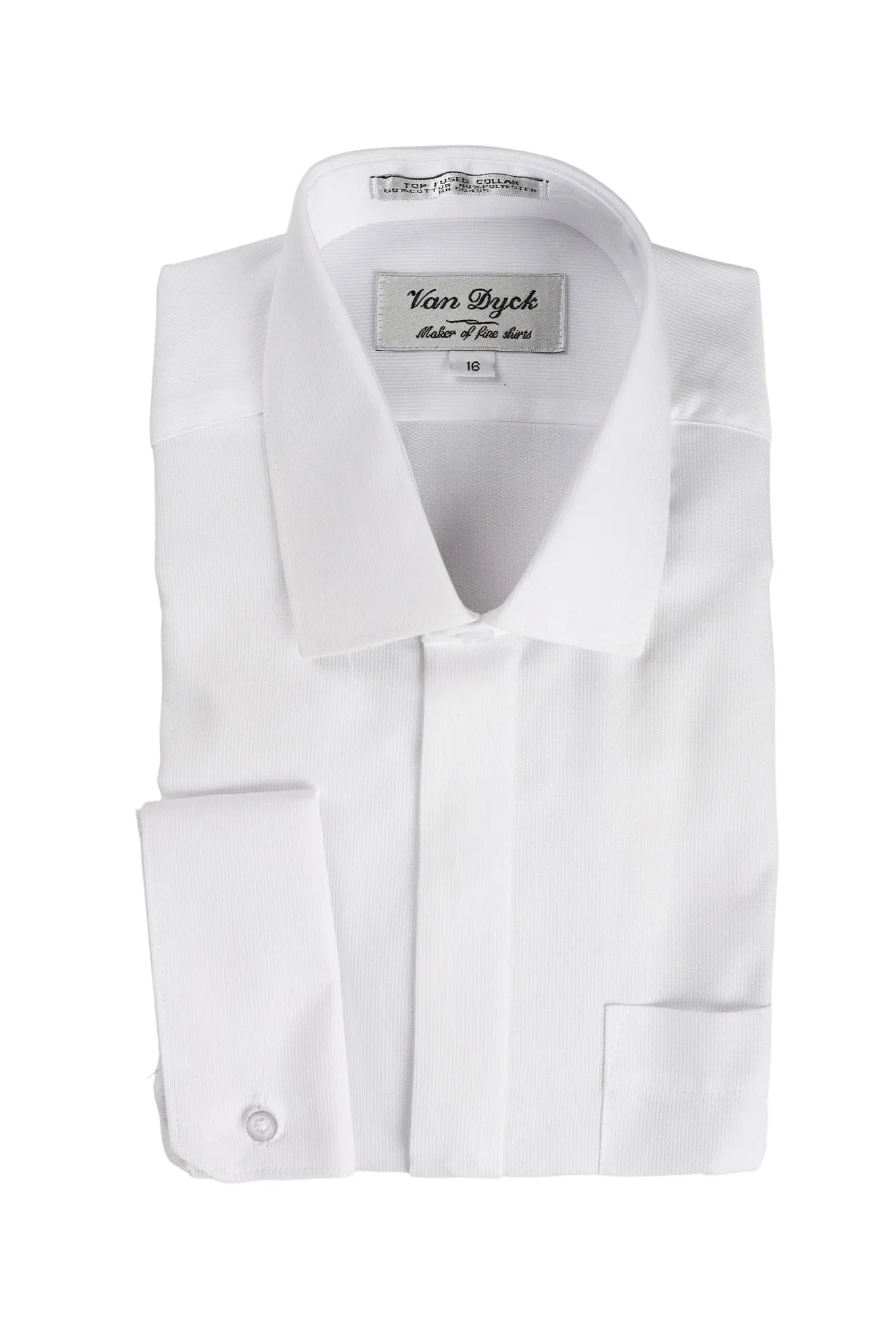 Van Dyck Boys French Cuff White Shirt